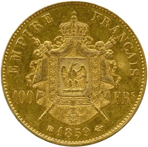 ナポレオン3世 100フラン金貨 1859年