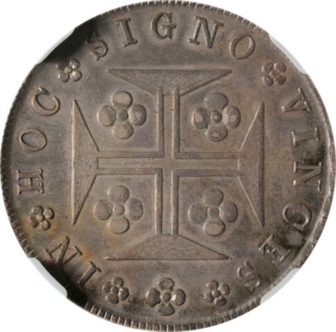マリア2世 400レイス銀貨 1834年