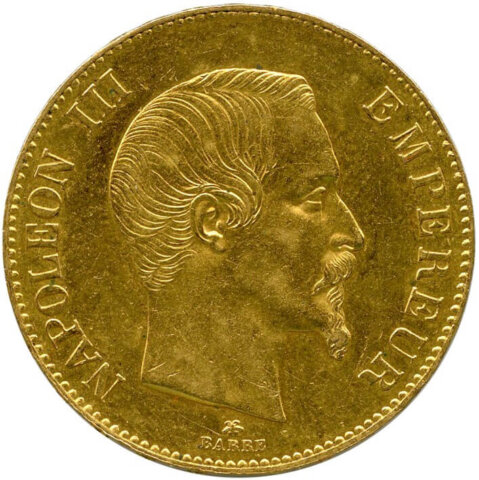 ナポレオン3世 100フラン金貨 1859年