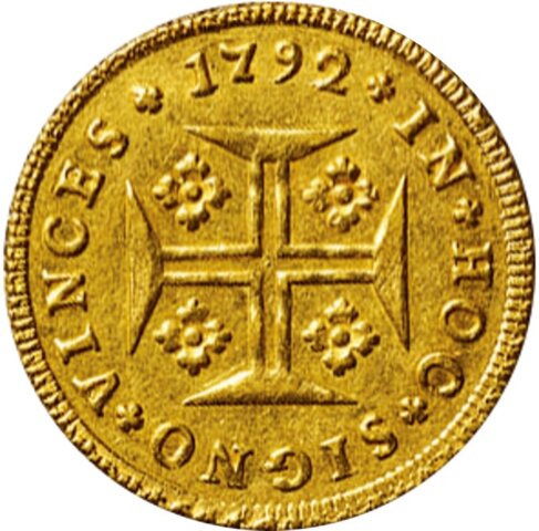 マリア1世 1,000レイス金貨 1792年