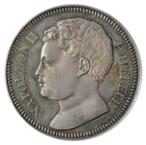 ナポレオン2世 5フラン試作銀貨 1816年