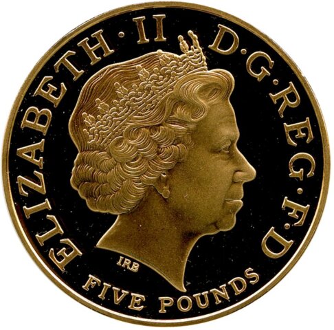 エリザベス2世 5ポンド金貨 トラファルガー海戦戦勝200年記念 ネルソン旗艦ヴィクトリー号 2006年