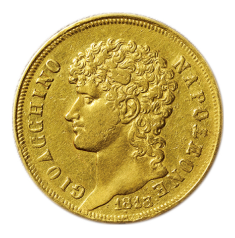 ヨアヒム・ミュラ 40リレ金貨 1813年