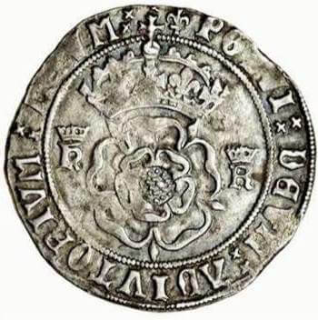 ヘンリー8世 テストン銀貨 1544～1547年