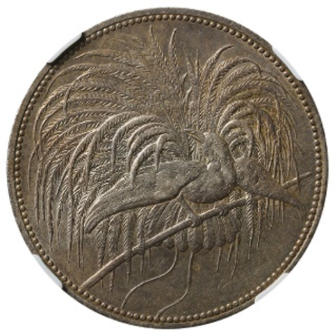 ドイツ領ニューギニア 5マルク銀貨 1894年