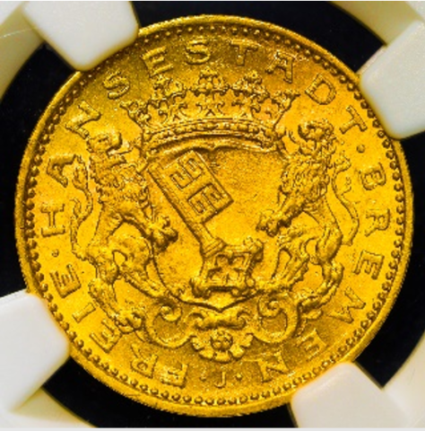 ブレーメン 20マルク金貨 1906年