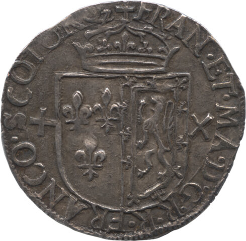フランソワ2世 テストン銀貨 1558年～1560年（スコットランド）