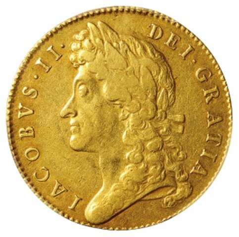 ジェームズ2世 5ギニー金貨 1687年
