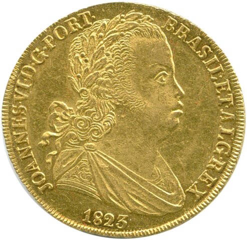 ジョアン6世 1ペカ金貨 1823年