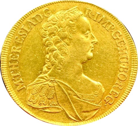 神聖ローマ帝国 マリアテレジア 10ダカット金貨 1753年
