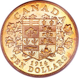 カナダ ジョージ5世 10ドル金貨 1914年